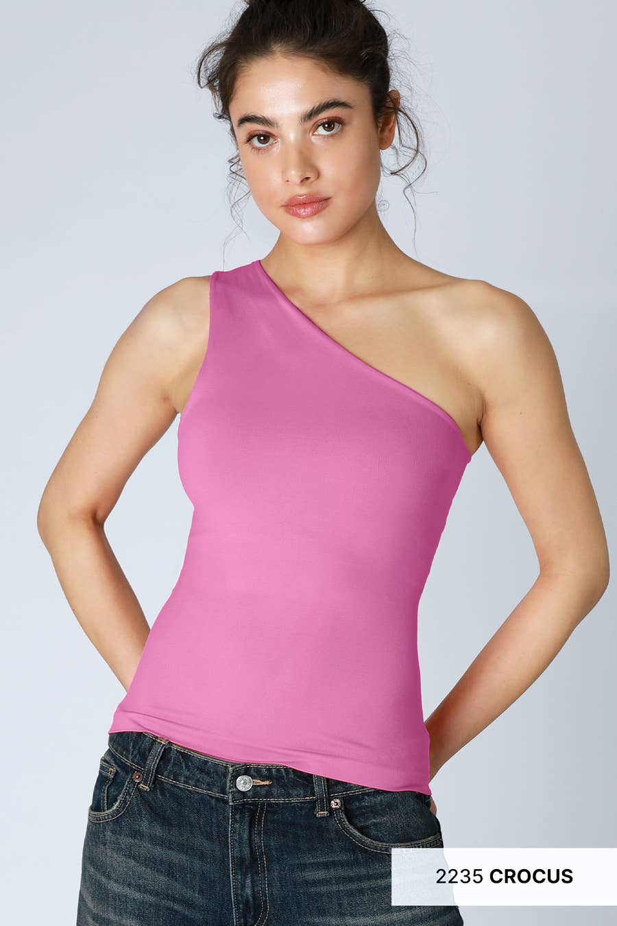 NIKIBIKI - Vente Débardeur – femme - NS8406 - Haut à une épaule Clean Line11