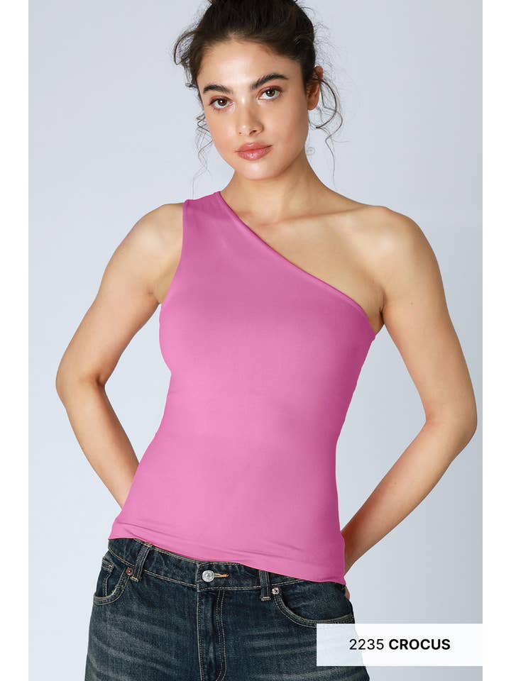 NIKIBIKI - Vente Débardeur – femme - NS8406 - Haut à une épaule Clean Line11