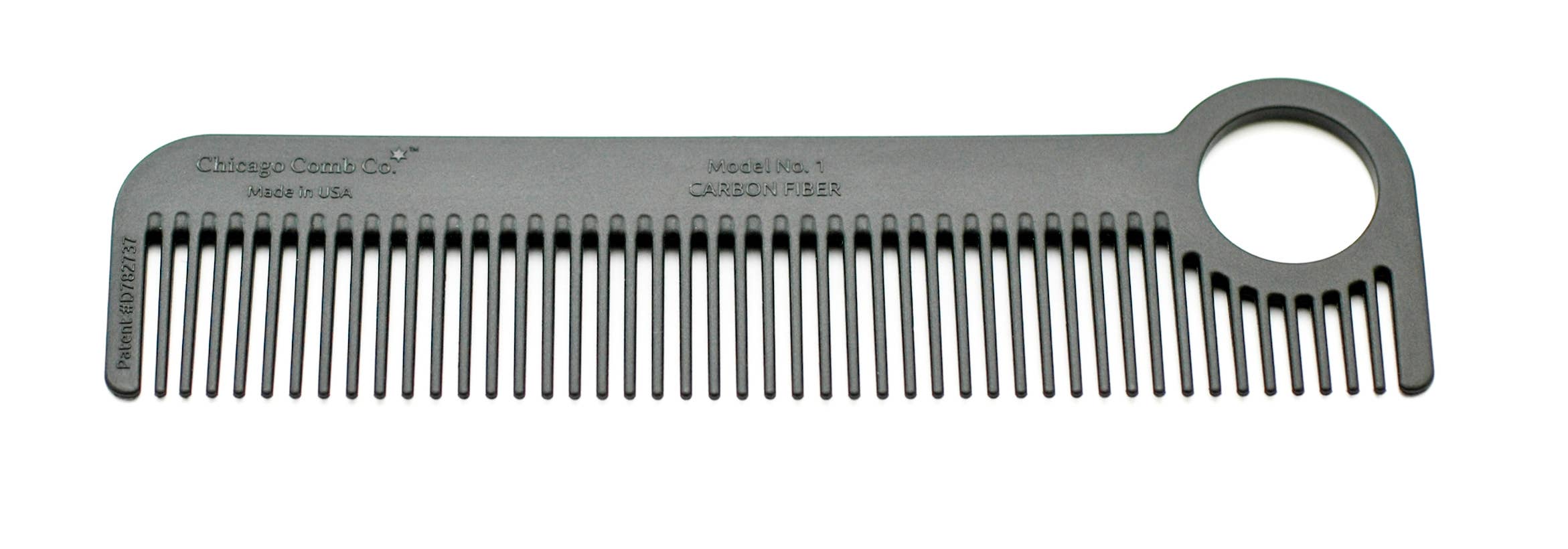 Chicago Comb Co. – wholesale Hair brush/comb – Model No. 1 Carbon Fiber Comb1