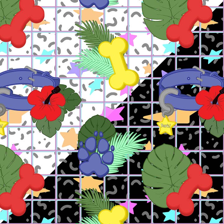 Party Pup Cotton Bandanas for wholesale by Ark--Bark Arts!