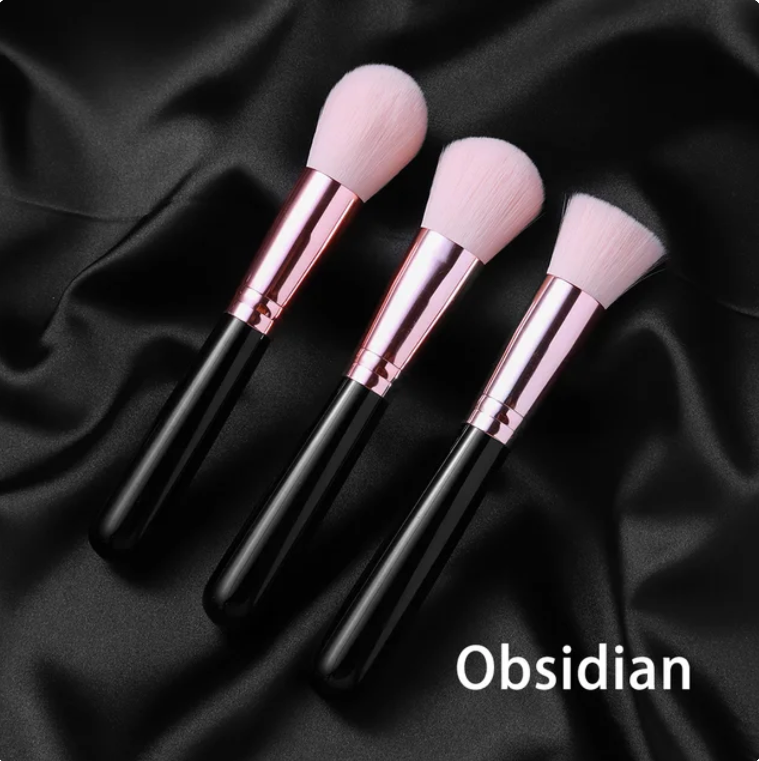 Crystolver (We Cover All Import Fees) - Vendita all'ingrosso Set di pennelli da trucco - Set di Pennelli Trucco con Manico in Pietra Preziosa3