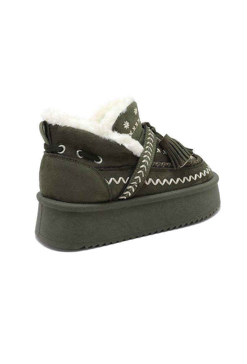 Joia Paris - Wholesale Boots - Women's - Warm boots with embroidery and tassels RU-2025