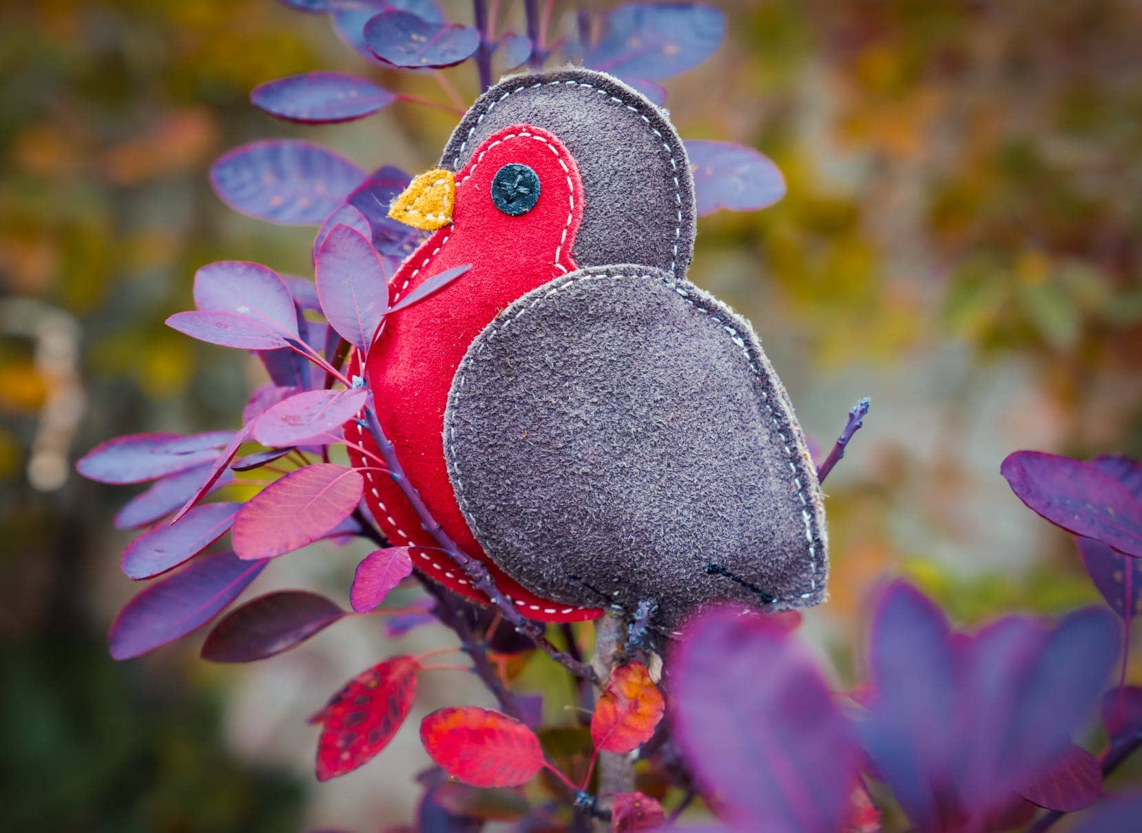 Aurora Paws - Vente Jouet à mâcher – chien - Rodney le Rouge-gorge Jouet Écologique de Noël pour Chien1