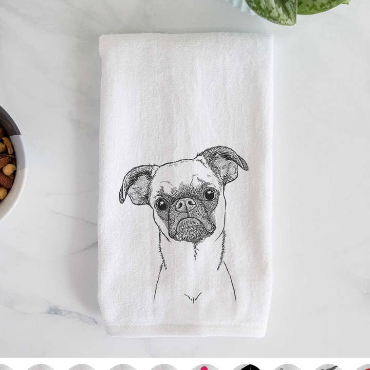 Essuie-mains Groot the Brussels Griffon pour la vente par Inkopious