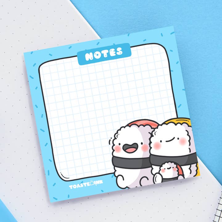 Toastedink - Wholesale Sticky Notes - Sushi Sticky Notes | Cute Memo Pads & Stationery3