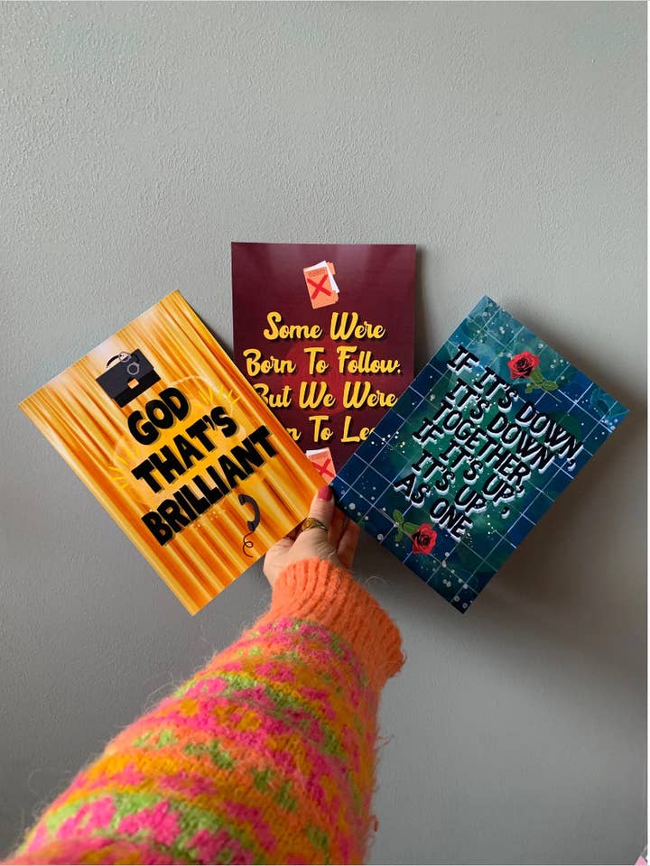 Operation Mincemeat Musical Quote Song Lyrics Prints for wholesale by Printicole