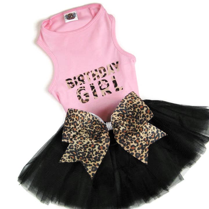 Pet Birthday Outfit: Wild Cheetah | 2 Color Options for wholesale by House of FurBaby