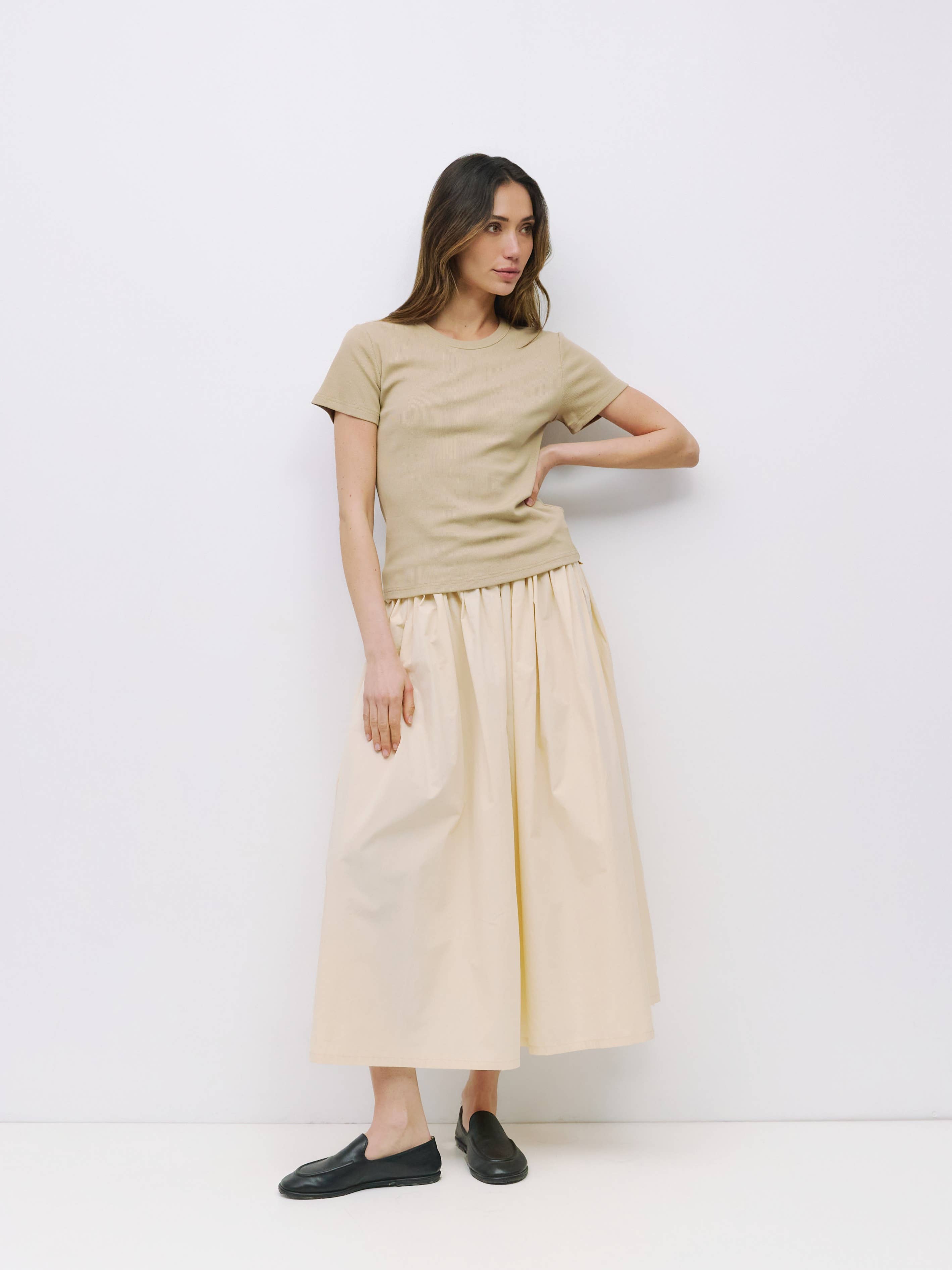 MOD REF - Wholesale T-Shirt - Women's - The Miller Top | Ribbed Short-Sleeve T-Shirt21