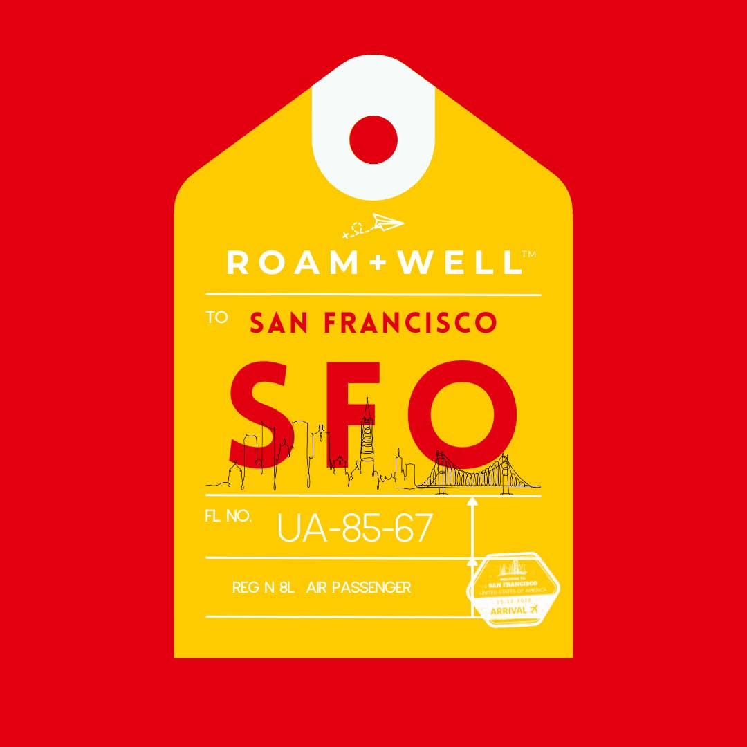 Etichetta Bagaglio Adesiva: San Francisco per la vendita all'ingrosso da parte di Roamwell