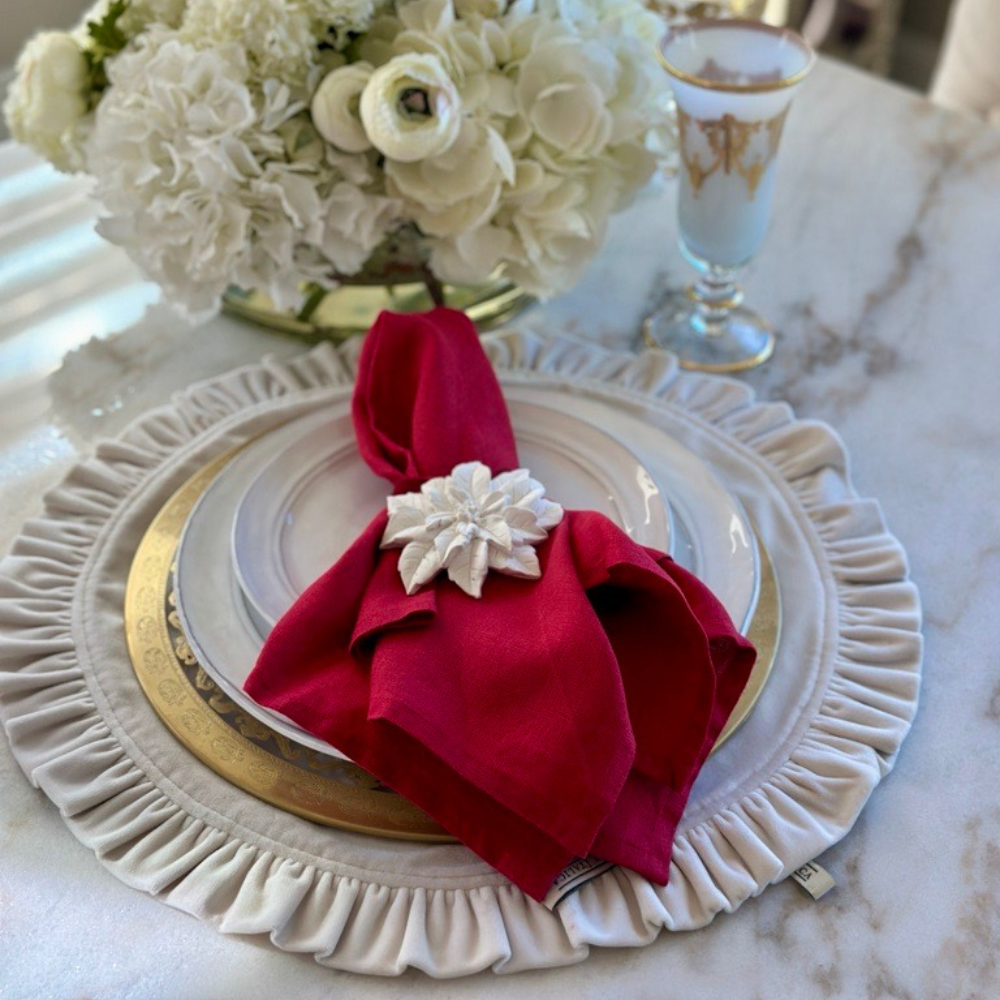 Arte Italica & Crown Linen Designs – Großhandel Papier- & Stoffserviette – Serviettenset aus gewaschenem Leinen - Neue Farbe16