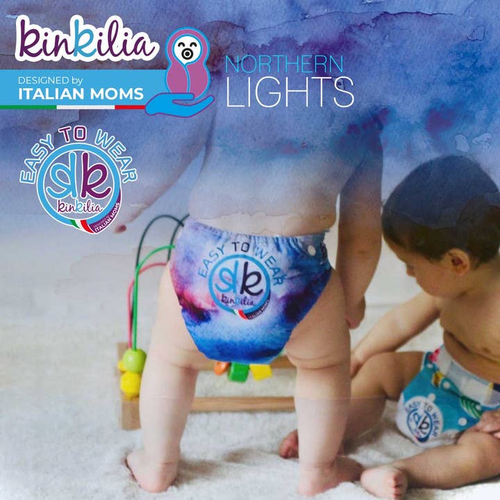 Couche lavable Kinkilia Conçue en Italie Northern Lights pour la vente par Kinkilia