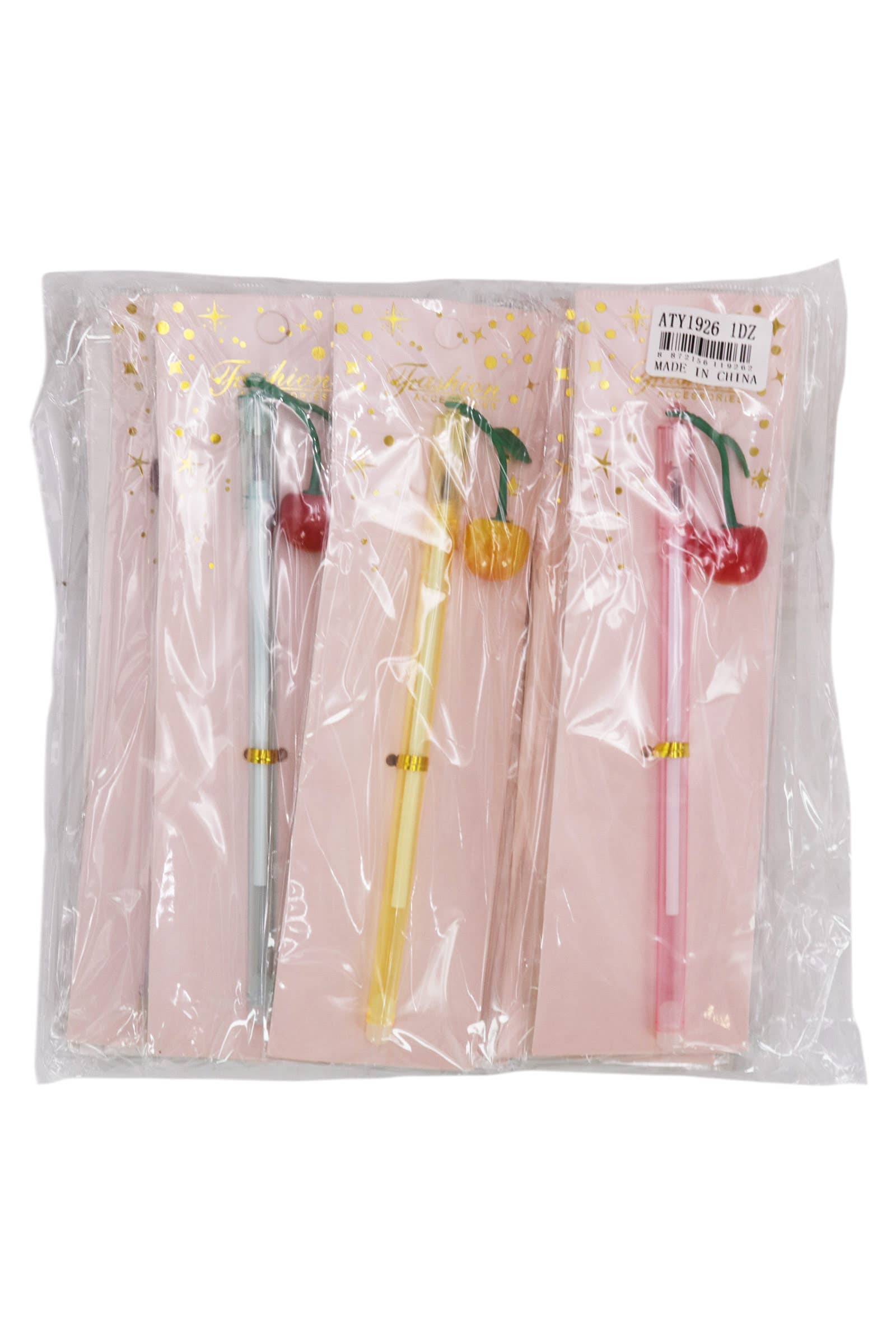 ASSORTI Kleurrijke Kersen Bedel Gelpen - 12 Stuks voor groothandel op Faire12