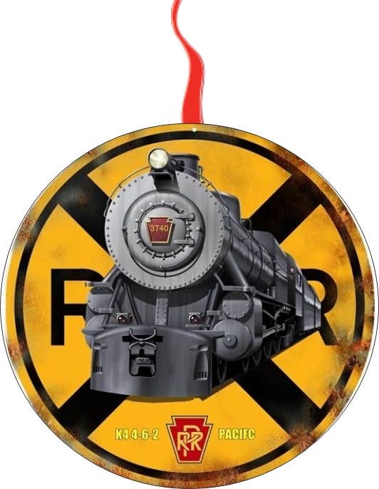 BMS BIZ - Wholesale Ornament - Pennsylvania K-4 Iron Horse Railroad Crossing Ornament0