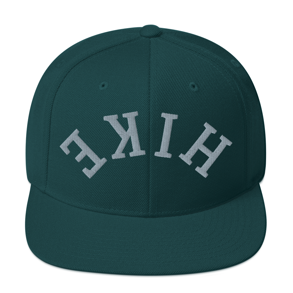 Hinterland Outdoors - Wholesale Flat Brim Cap - Men's - Upside down HIKE Snapback Hat3