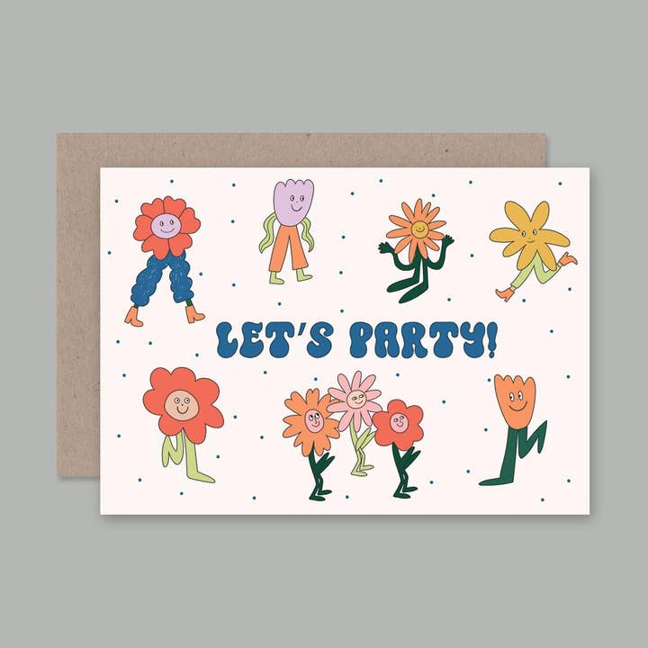 AHD Paper Co - Wholesale Birthday card - LET'S PARTY card0