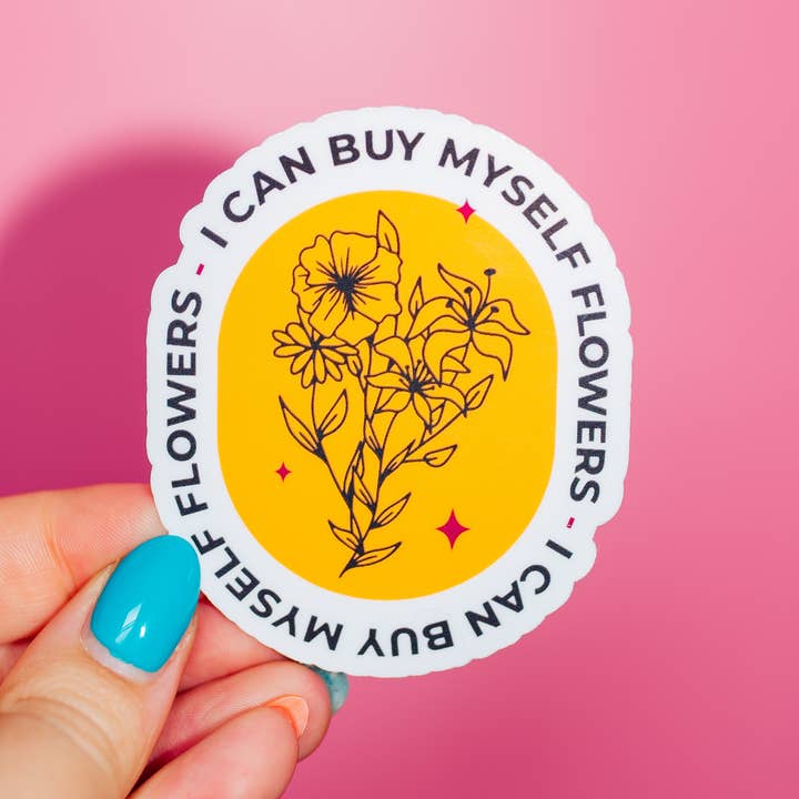 Miley Cyrus Sticker, I Can Buy Myself Flowers, Pop Culture and other Purchase Wholesale miley. Free Returns & Net 60 Terms on Faire trending on Faire.