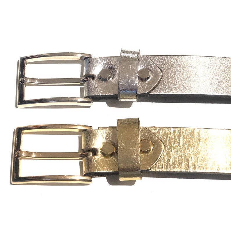 Hydestyle London – wholesale Belt – Women's – Metallic Gold Womens Leather Belt1