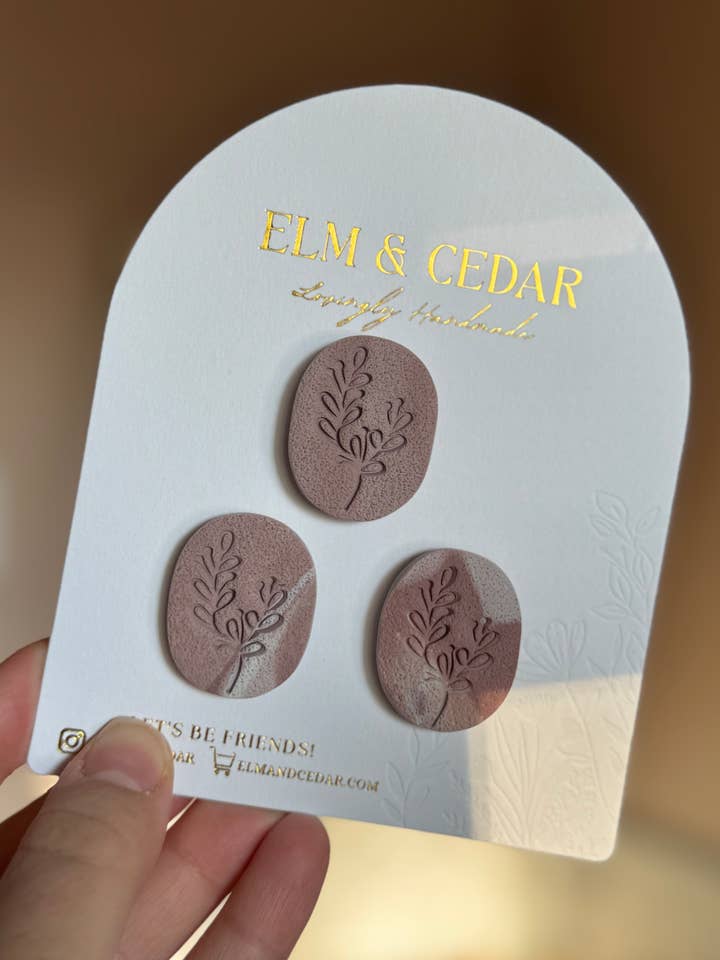 Ensemble de 2 aimants floraux assortis pour la vente par Elm & Cedar