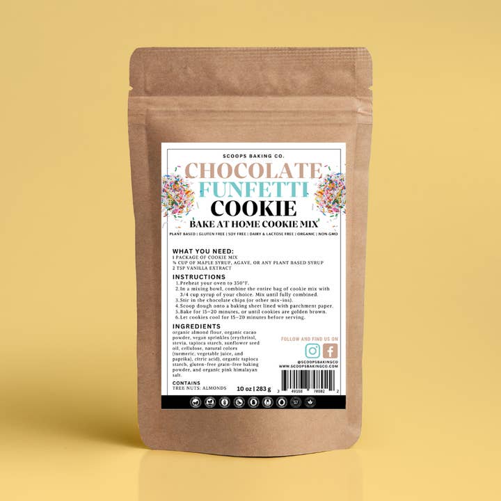 Bake At Home: Chocolate Funfetti Cake Cookie Mix for wholesale by Scoops Baking Co.