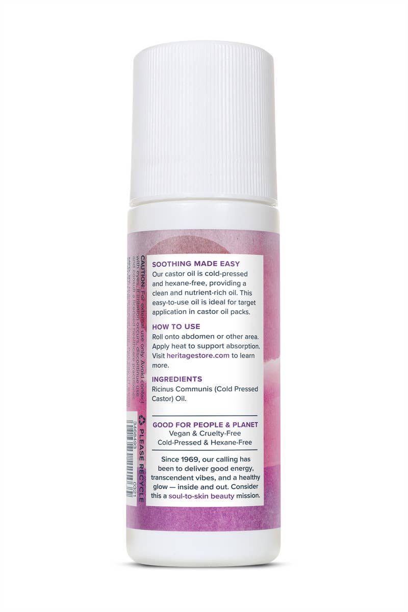 Heritage Store - Wholesale Essential Oil Roll-On - Castor Oil Roll-On 3 oz1