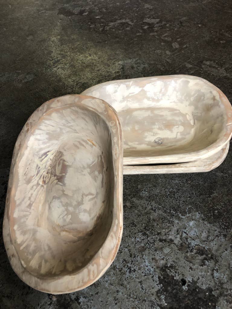 Stash Style - Wholesale Decorative Plate/Dish/Bowl - Large Hand Carved Wooden Bowl0