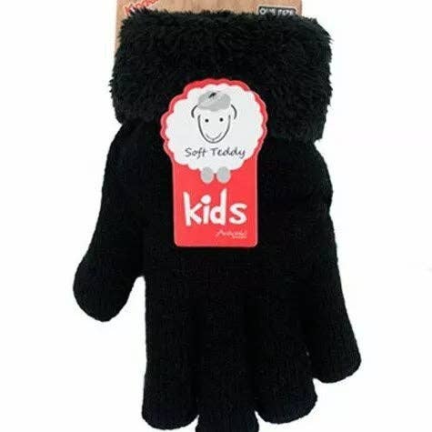 VewoTex - Wholesale Gloves - Kids - Children's Winter Gloves » Knitted Gloves » Finger Gloves with Warm Soft Teddy Filling » Lined Children's Gloves4