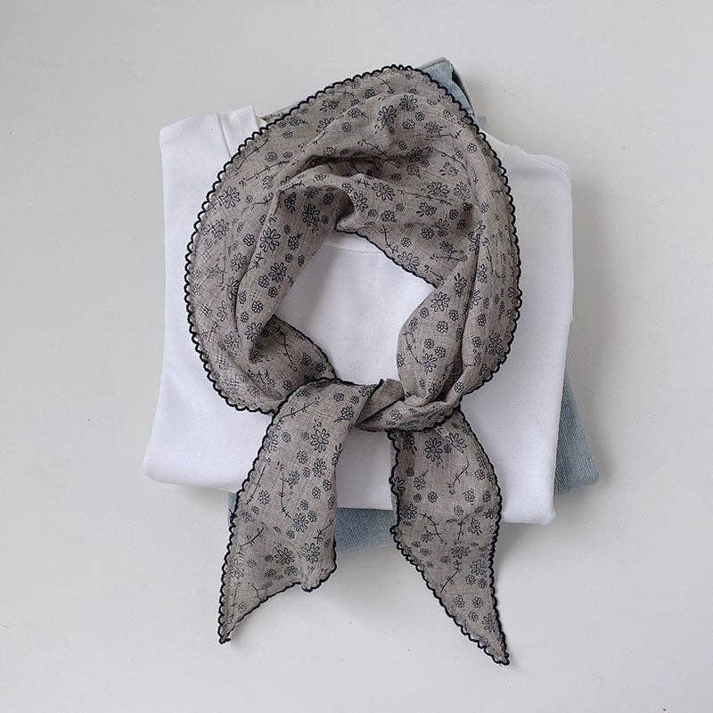 FurDecoration - Vente Écharpe – femme - Foulard fin imprimé petit0