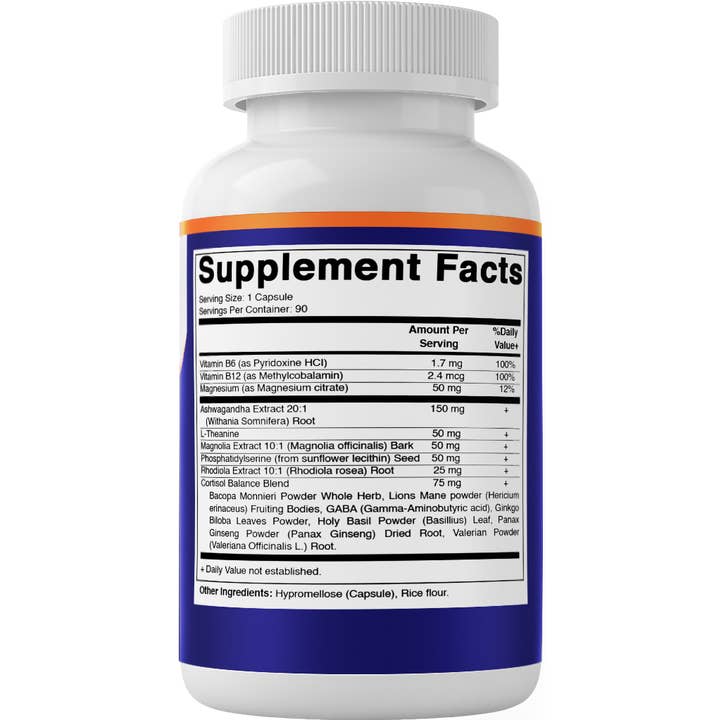 Vitamatic - Wholesale Oral supplement/vitamin - Vitamatic Cortisol Health Support - 90 Veggie Capsules7