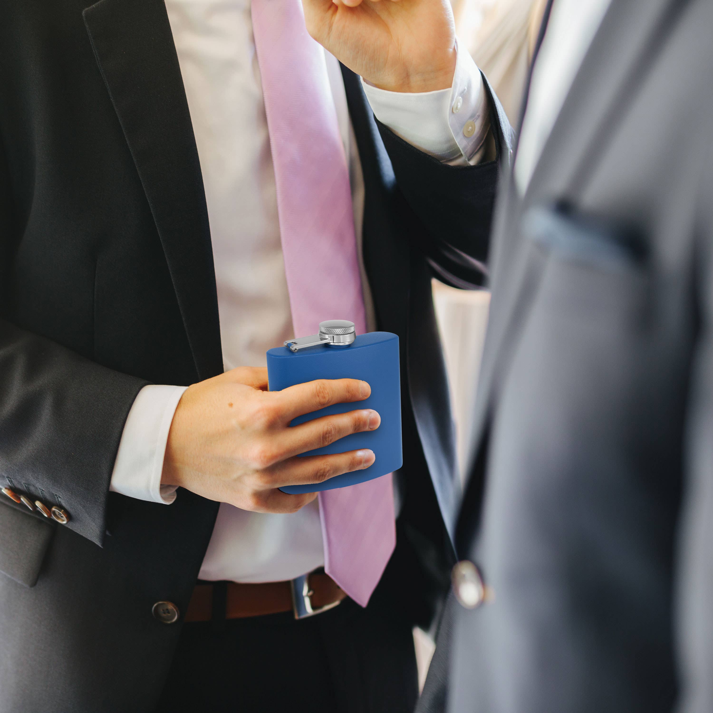 Clear Water Home Goods - Vente Flasque - Flacon à hanche en acier inoxydable de 6 oz avec entonnoir | Flacon revêtu de poudre12