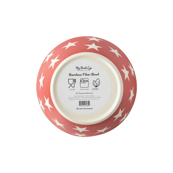 My Mind’s Eye - Wholesale Bowl - HAM932 - Red Star Reusable Bamboo Bowl