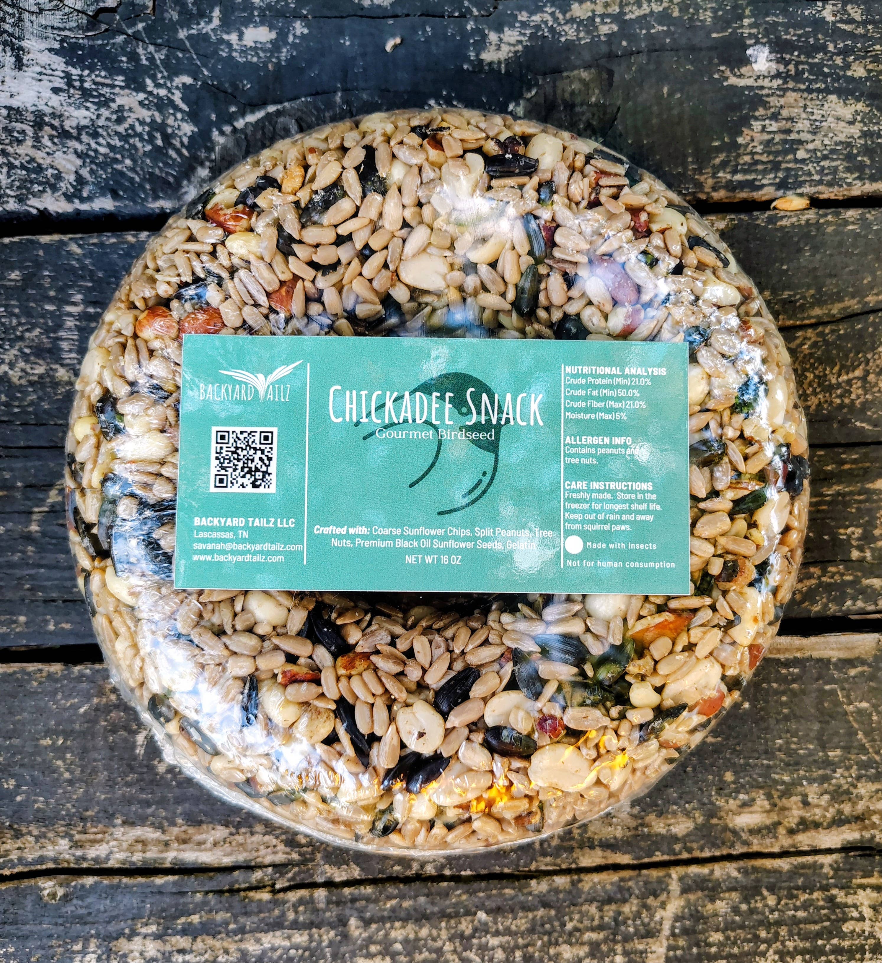 Backyard Tailz - Wholesale Bird Feeder - Birdseed Wreath (Chickadee Snack)2