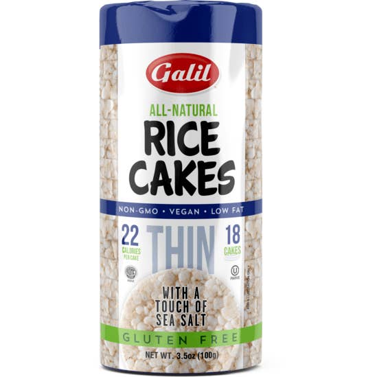 Thin Rice Cakes | Round | Salt | 3.5 oz | Galil for wholesale by Galil Brands