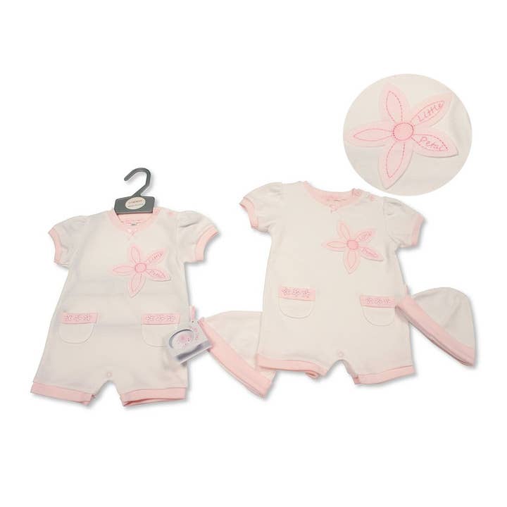 Baby Girls Romper with Hat - Little Petal for wholesale by Sheldon International