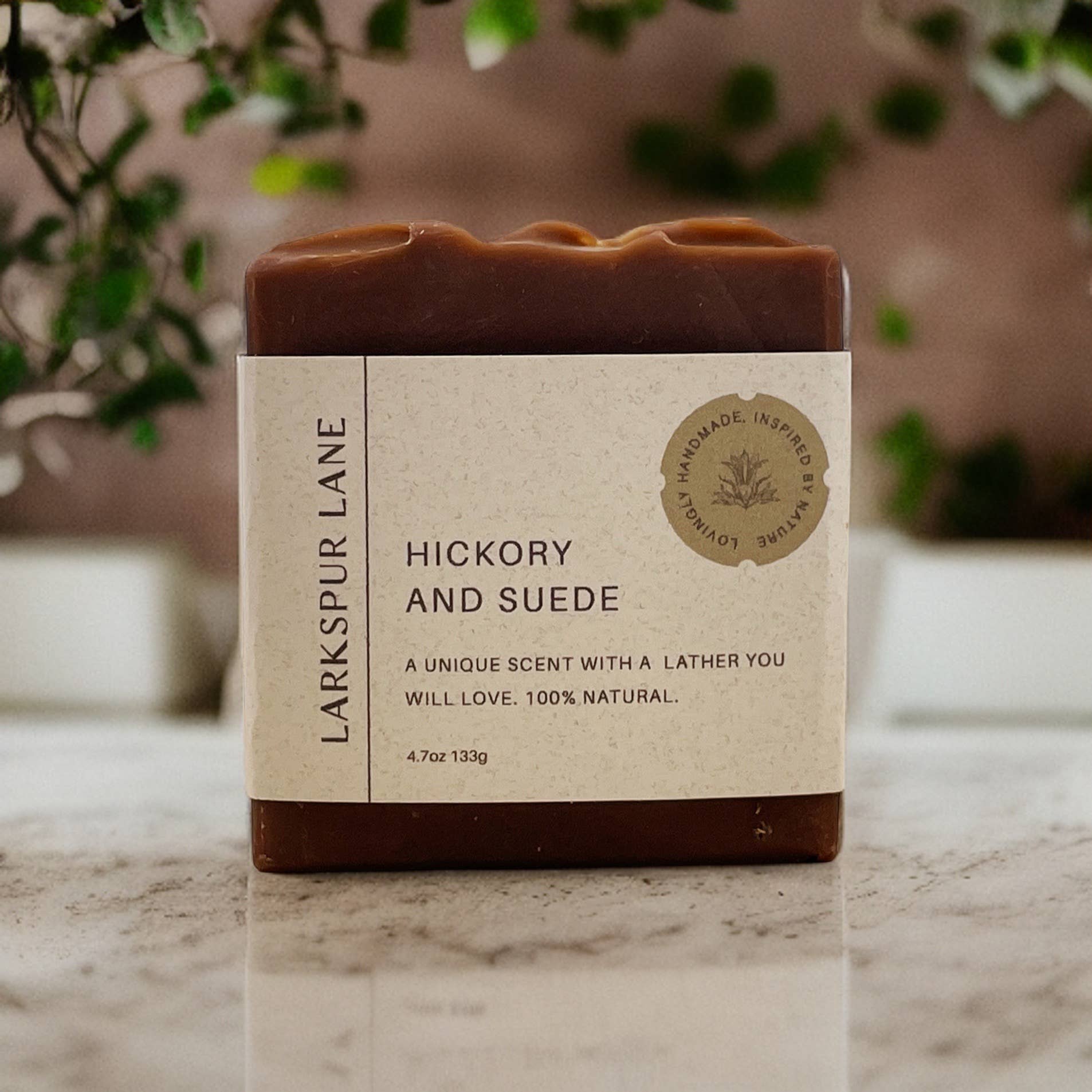 Larkspur Lane Soaps & Sundries LLC - Wholesale Bar Soap - Men's - Hickory & Suede Soap1