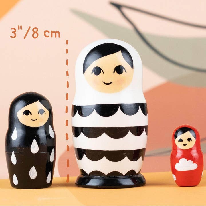 Firebird – Großhandel Puppe – Kinder – Matroschka-Puppen in verschiedenen Farben, 5- oder 3-teiliges Set.