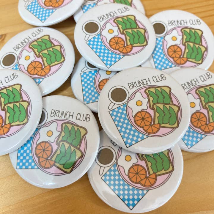 Botão Brunch Club por atacado de Craftinista Girl
