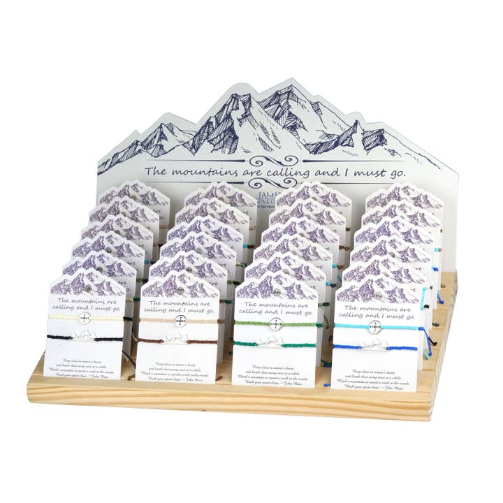 Assortiment de bracelets Montagnes pour la vente par Bamboo Trading Company