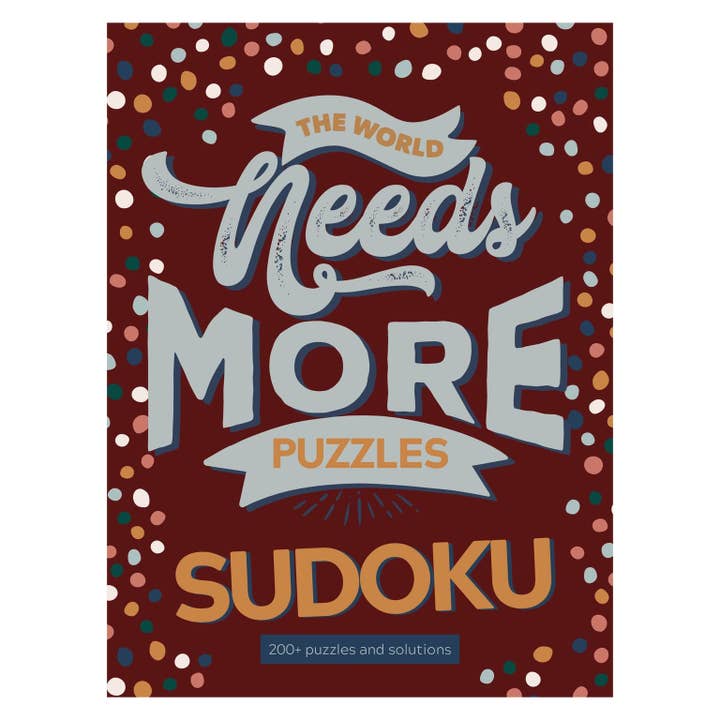 TF Publishing - Paper Goods – Puzzle - Adulto por atacado – O mundo precisa de mais Sudoku Book Puzzle Pad
