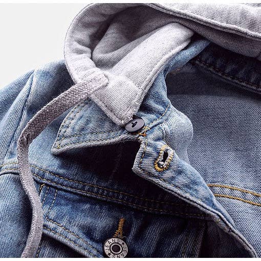 SALINA TRADING INC - Wholesale Denim Jacket - Women's - Women Casual Long Sleeve Denim Hoodie Jacket2