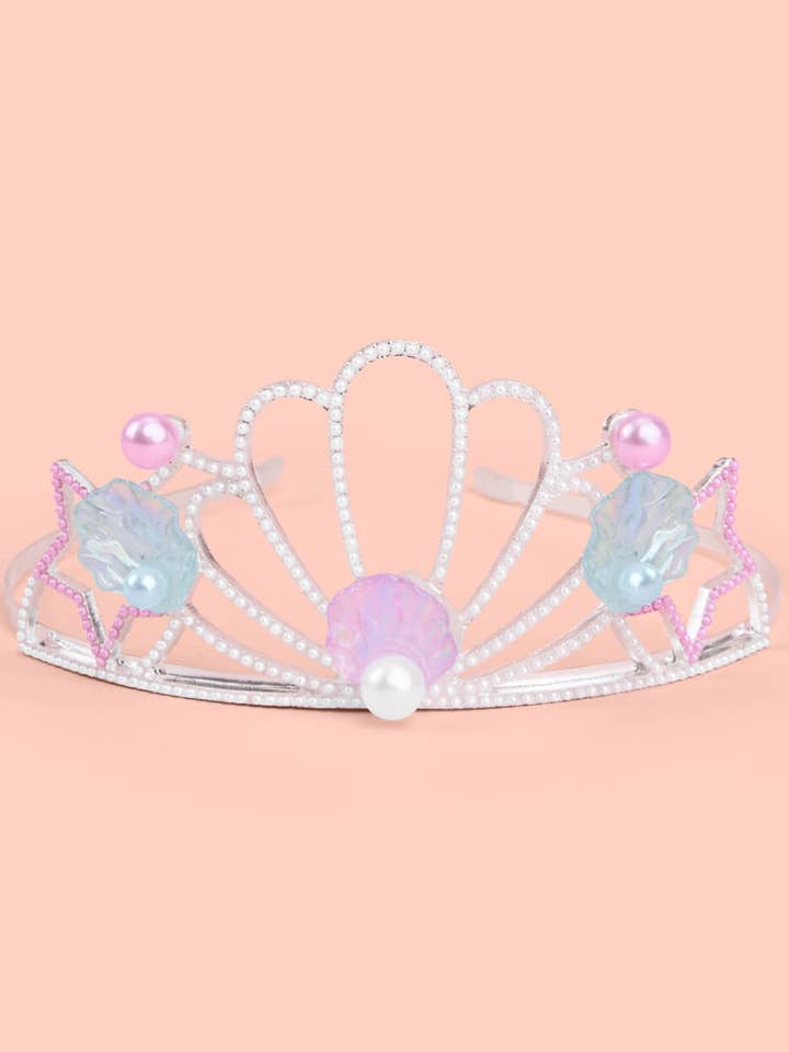 Mermaid Pearl Tiara, Birthday Accessory for wholesale by Petit Fetti