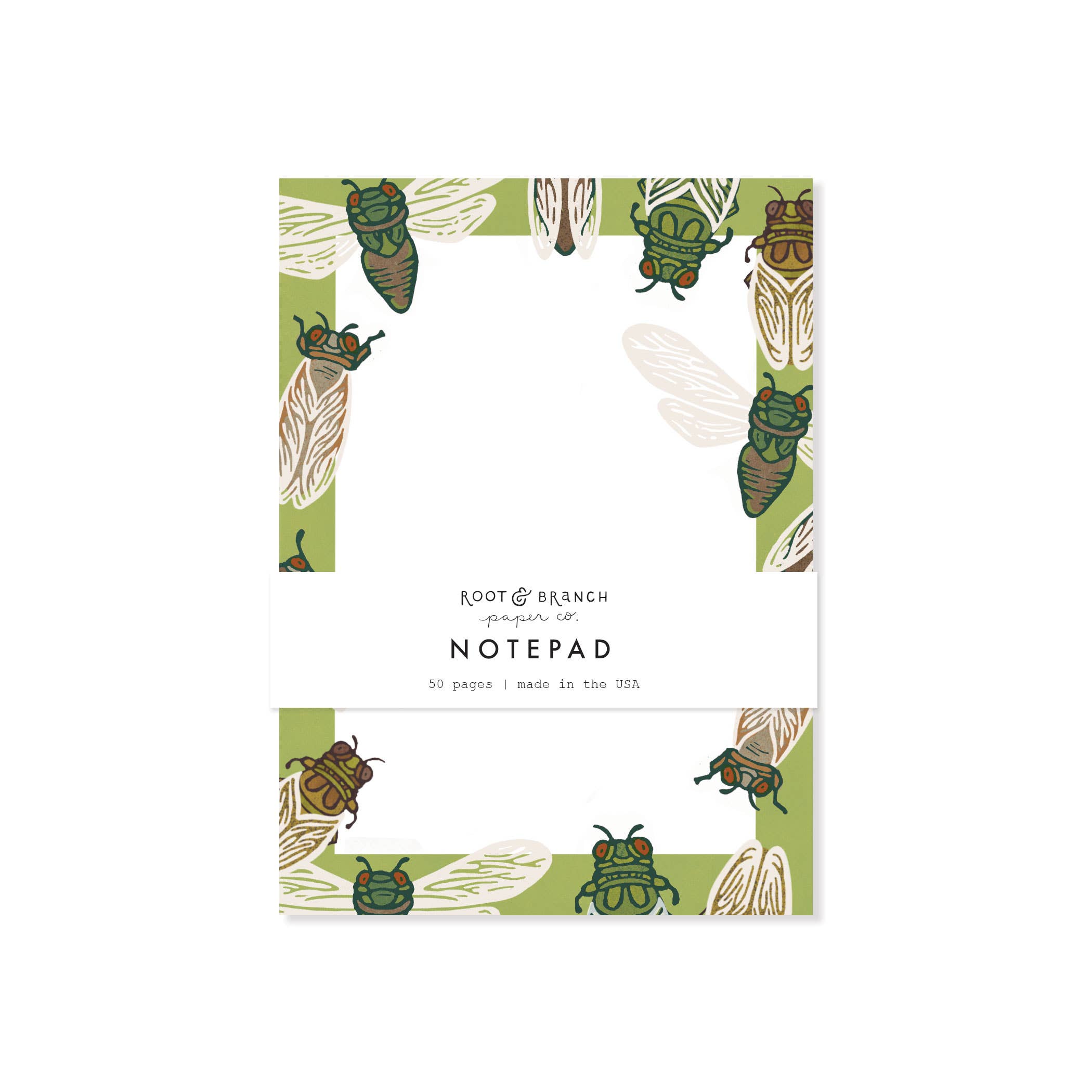 Root & Branch Paper Co. - Wholesale Notepad - Cicada Notepad1