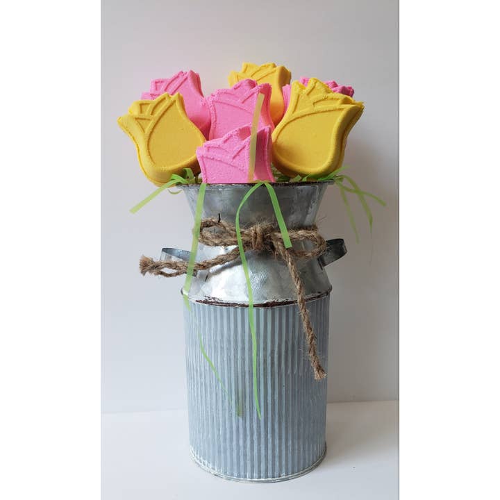 Mother's Day Rose Flower Bath Bomb for wholesale by Fizz Bizz