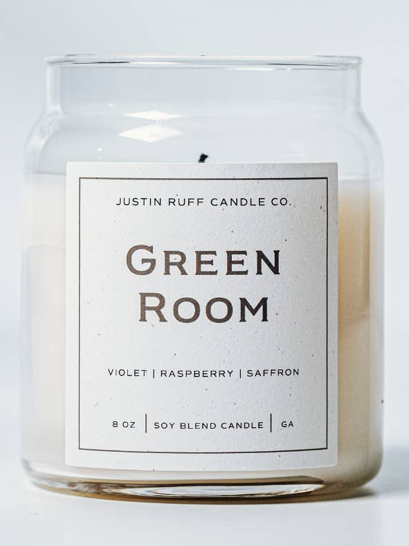 Green Room for wholesale by Justin Ruff Candle Co,