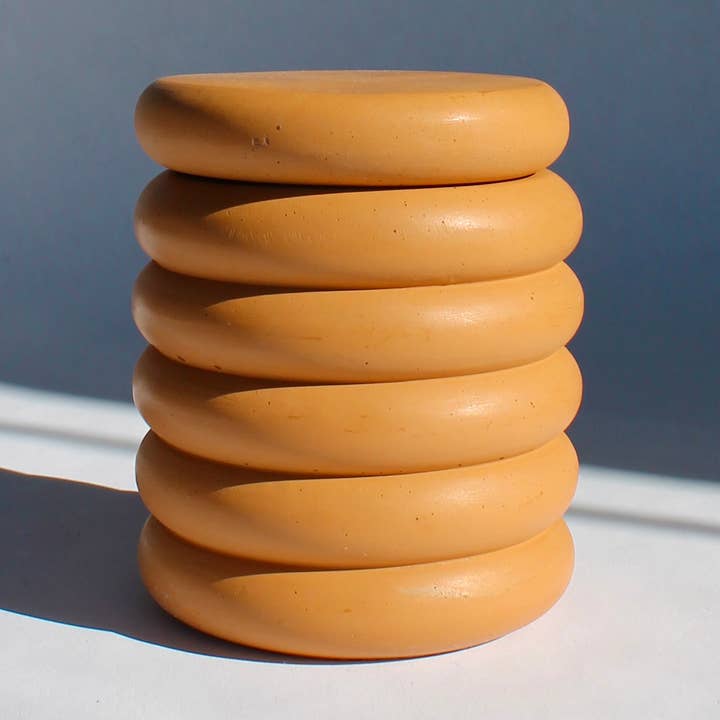 Concrete Jar with Lid in Clay for wholesale by House of Ivy