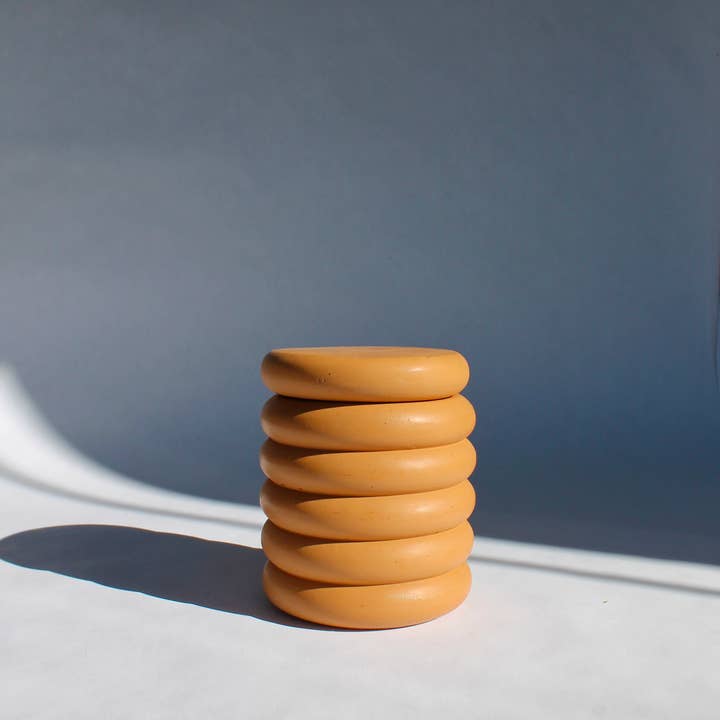 Concrete Jar with Lid in Clay for wholesale by House of Ivy