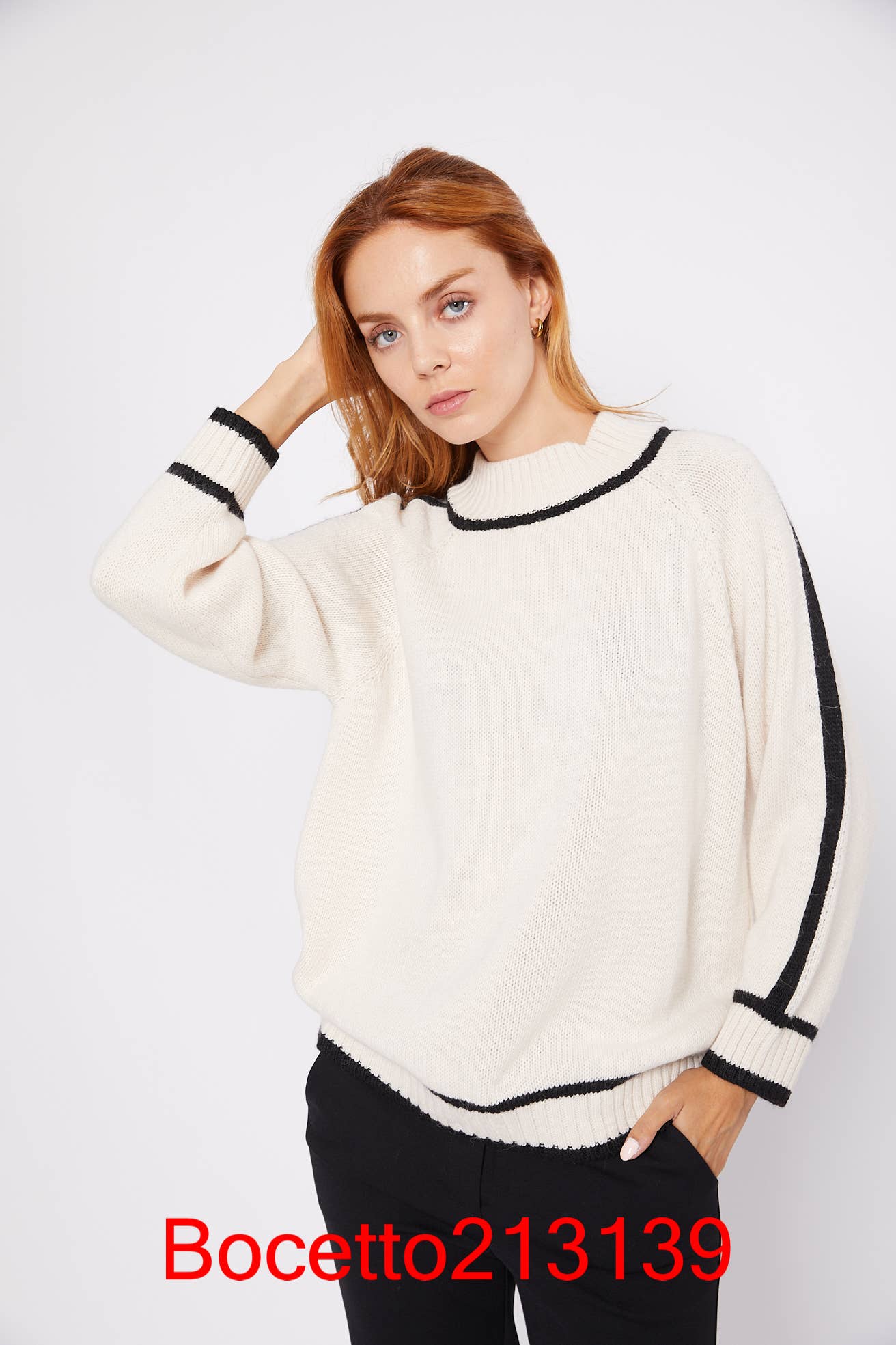 Bocetto - Wholesale Knit Sweater - Women's - Live Side Jersey1