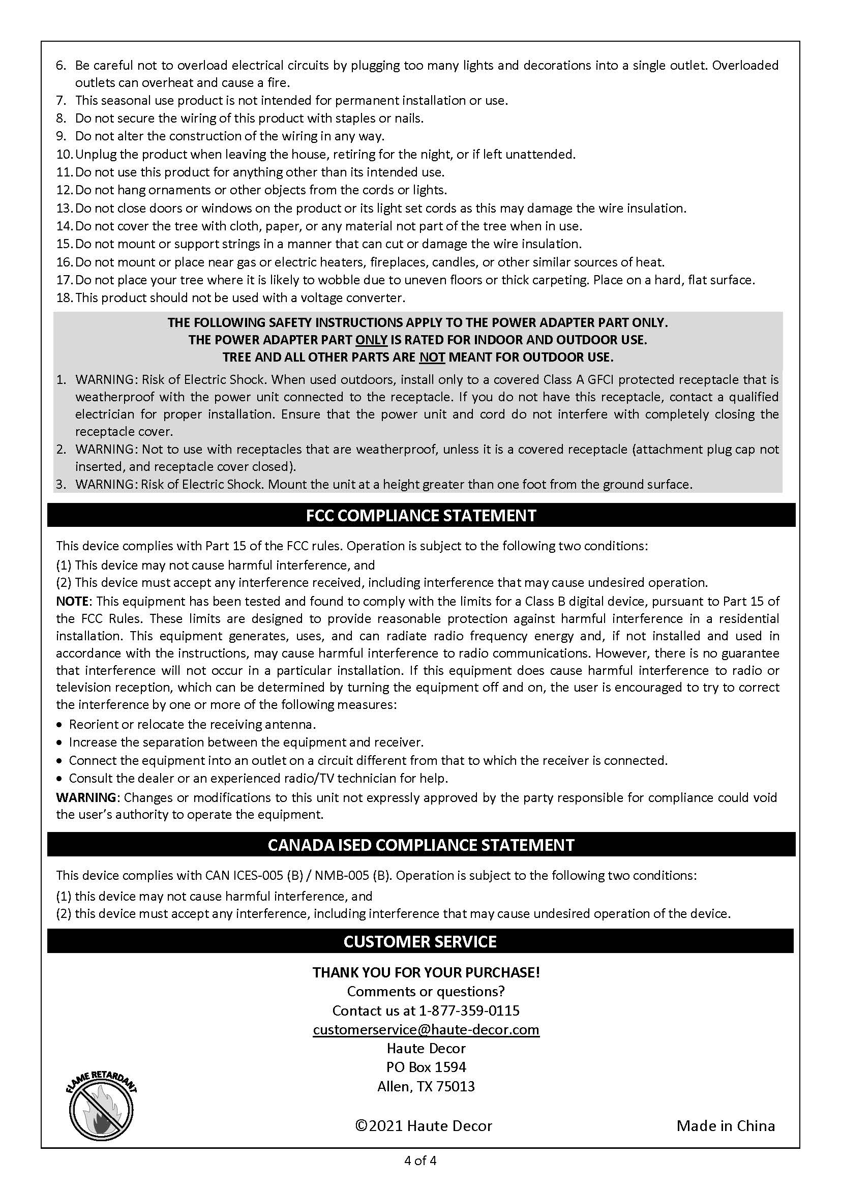 Haute Decor - Wholesale Artificial Christmas Tree - 7 Foot Pre-lit Asheville Slim Christmas Tree9