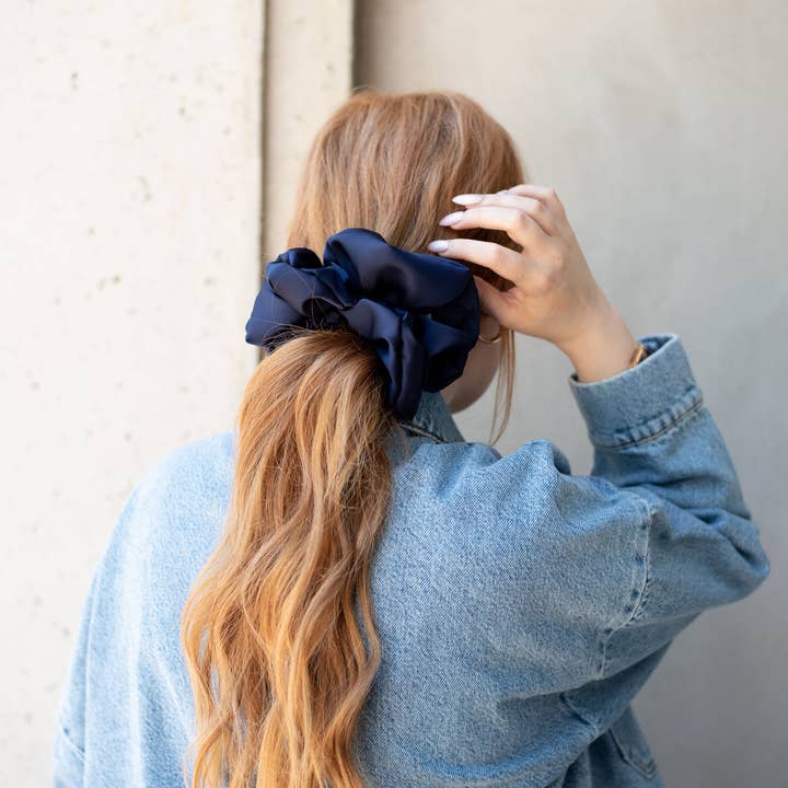 Cloud Scrunchie, Satin Scrunchy, Oversize Scrunchie for wholesale by Femme Faire