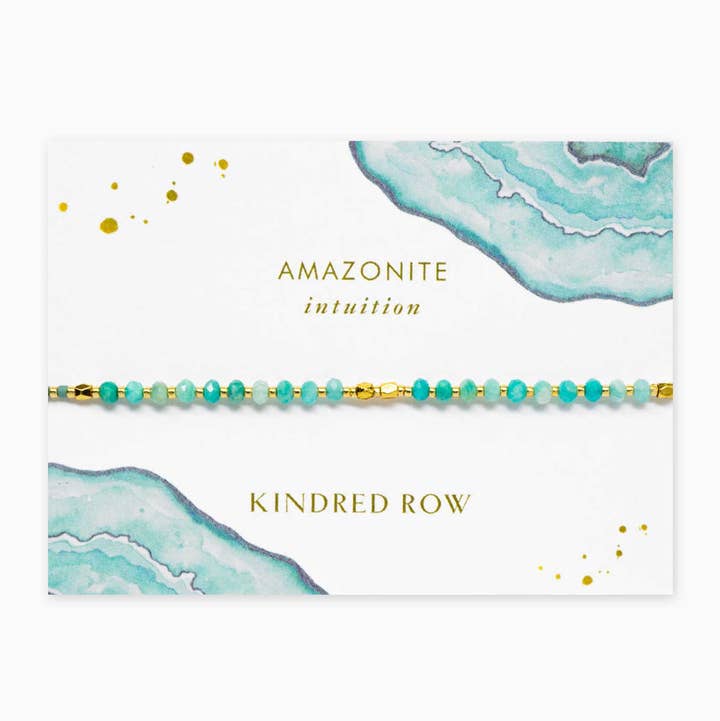 Kindred Row - Wholesale Beaded Bracelet - Amazonite Healing Gemstone Stacking Bracelet0