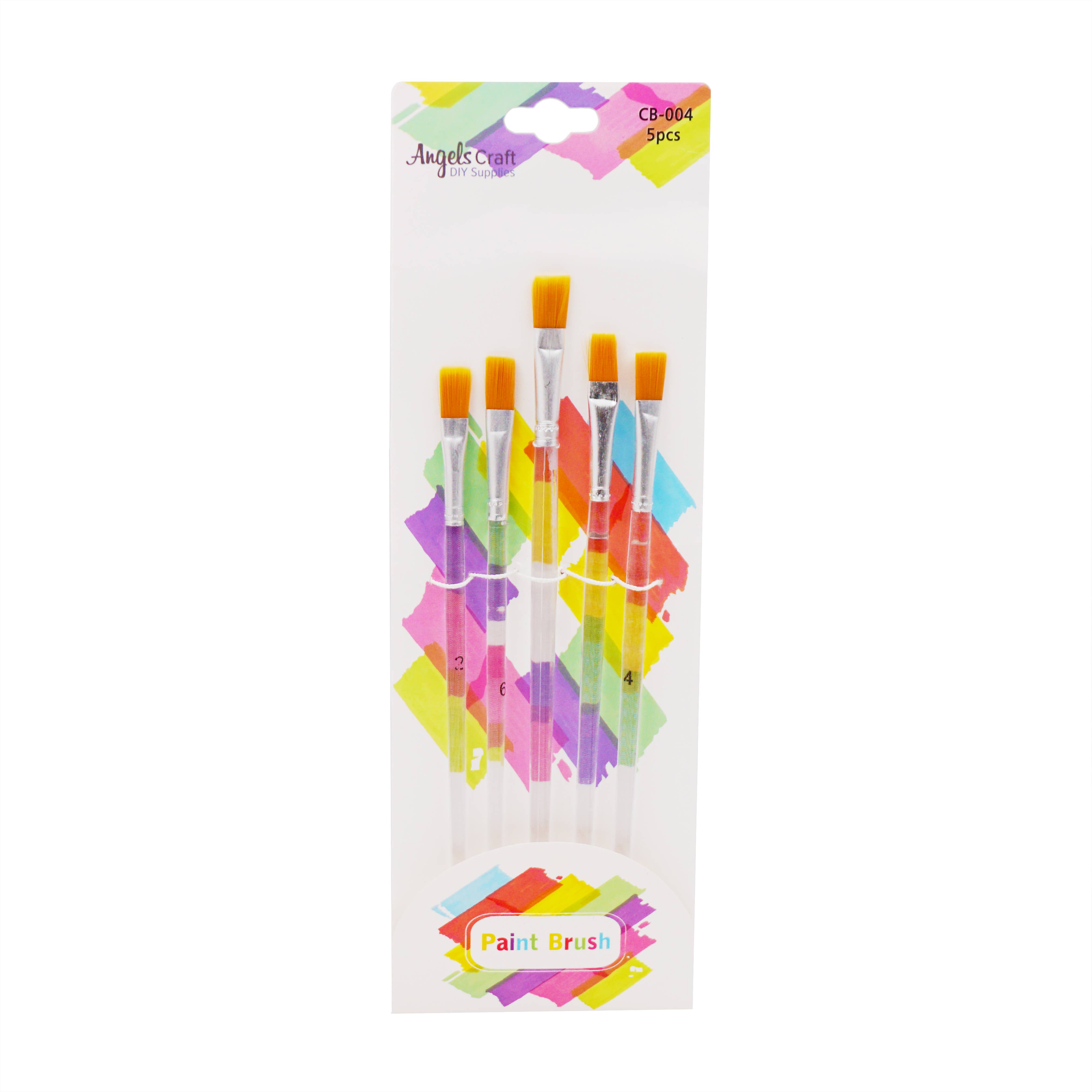 Angels Craft - Wholesale Paint/Wax Brush - Paint Brush Set, 5-ct (6 styles available)4